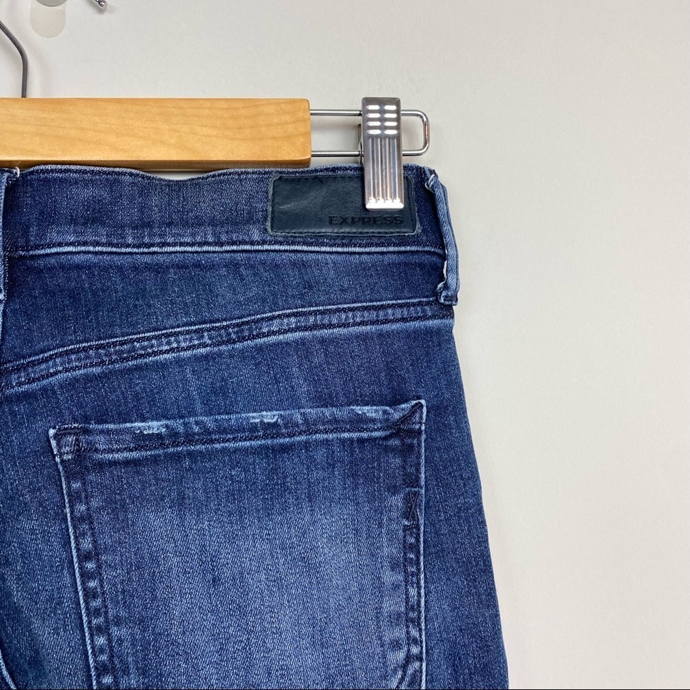 Express Performance Mid Rise Ankle Legging Jeans - Picture 5 of 7